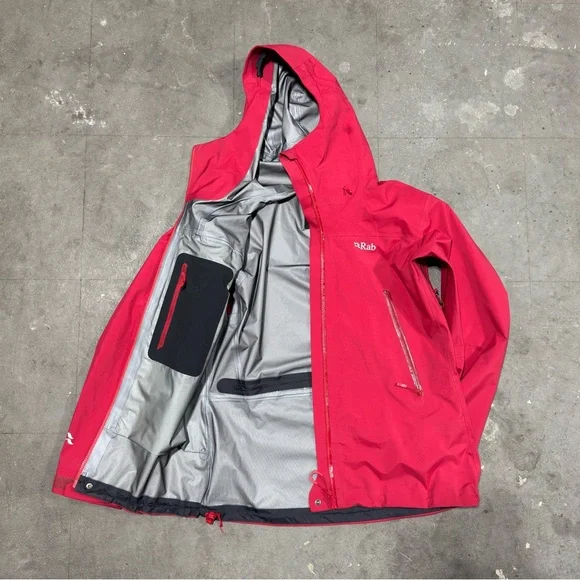 Rab Kangri GTX Gore Tex Technical Rain Jacket Women’s Medium Red Crimson